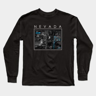 Nevada city design teeshirt blk Long Sleeve T-Shirt